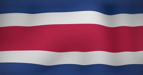 Costa Rica Flag with Data Processing Elements Overlay - Download Free Stock Images Pikwizard.com