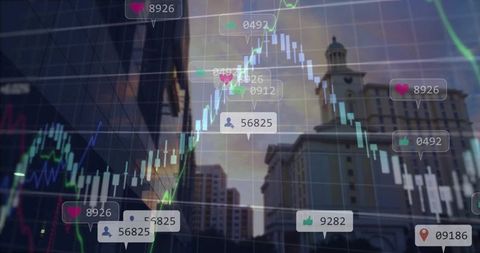 Trending social media analytics over urban reflections