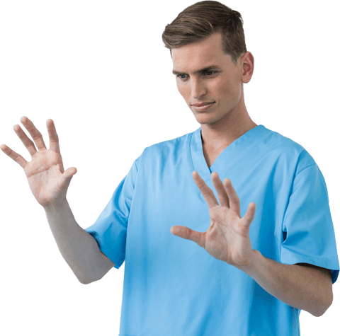 Transparent Interaction with Futuristic Virtual Screen - Download Free Stock Videos Pikwizard.com