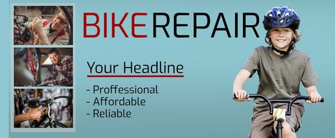 Youthful Cyclist and Expert Repair for Trusted Bicycle Services - Download Free Stock Templates Pikwizard.com