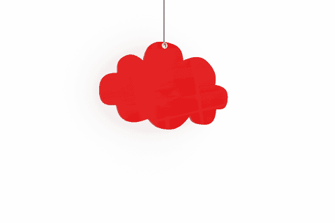 Red Cloud Illustration on Transparent Background for Communication - Download Free Stock Videos Pikwizard.com