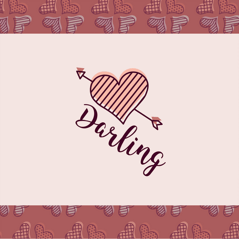 darling text and heart on transparent background illustration - Download Free Stock Videos Pikwizard.com