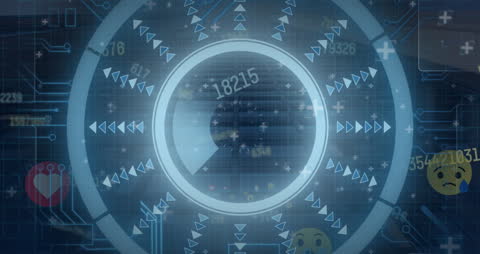 Futuristic Social Media Analysis Interface