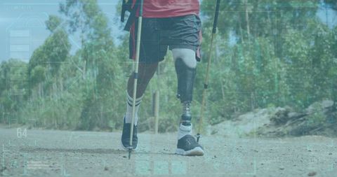 Amputee hiker ventures into wilderness showing resilience