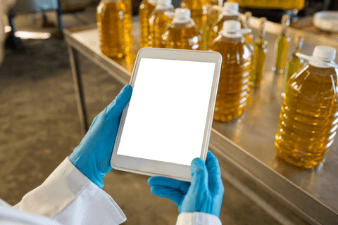 technician using transparent tablet in oil production facility - Download Free Stock Videos Pikwizard.com