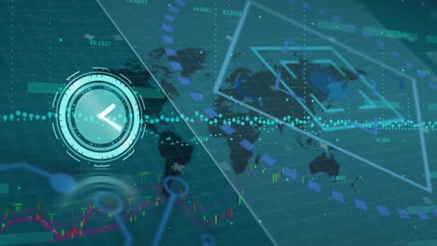 Futuristic Data Processing on Global Map Interface