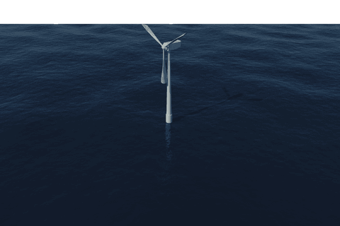digital transparent wind turbine on sea vector illustration - Download Free Stock Videos Pikwizard.com