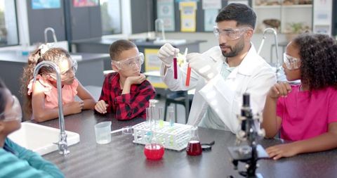 Engaging Science Class Experiment Demonstration - Download Free Stock Images Pikwizard.com