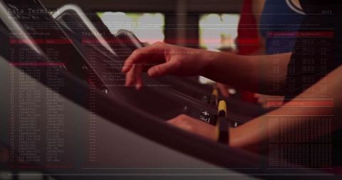 Gym Practicing Technology Immersion Treadmill Interface Focus
