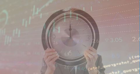 Conceptual Illustration Combining Time and Data Visualization - Download Free Stock Images Pikwizard.com