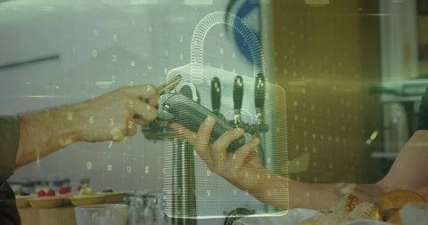 Digital security in mobile transactions concept