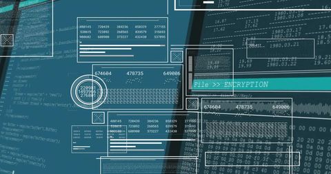 Digitally Generated Financial Data Processing Interface - Download Free Stock Images Pikwizard.com