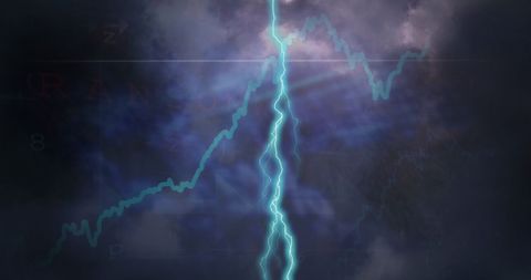 Dynamic Lightning Impact on Financial Data Visualizations - Download Free Stock Images Pikwizard.com