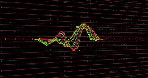 Colorful Waveform on Digital Analysis Interface