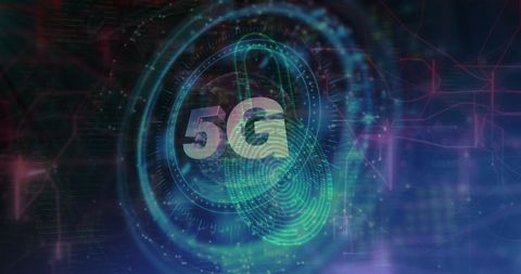 Futuristic 5G Network Digital Scanning Concept Art - Download Free Stock Images Pikwizard.com