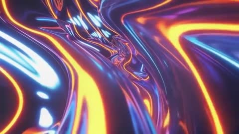 Neon Waves Rippling in Ethereal Digital Space