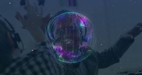 People Engaging with Holographic Technology in Futuristic Office - Download Free Stock Images Pikwizard.com