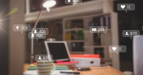 Social media engagement in modern workspaces