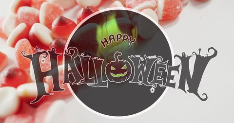 Happy halloween festive candy corn background