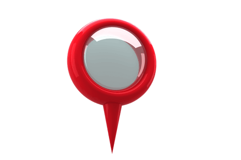 red map pin with magnifying glass humorous illustration transparent background - Download Free Stock Videos Pikwizard.com