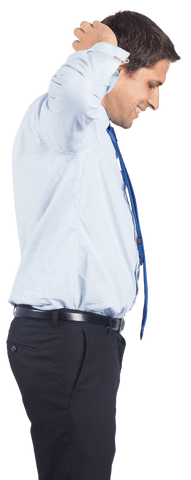 hesitant businessman scratching head with transparent background - Download Free Stock Videos Pikwizard.com
