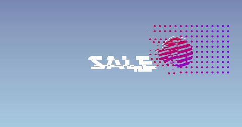 Glitch Art Sale Design with Geometric Shapes and Gradient Background - Download Free Stock Images Pikwizard.com