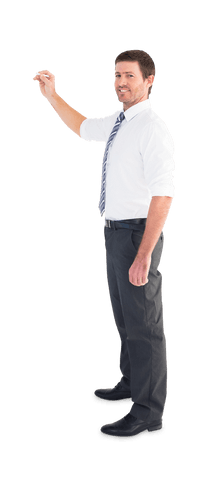 transparent background businessman writing with chalk - Download Free Stock Videos Pikwizard.com