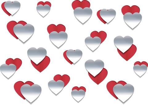 gradient hearts illustration on transparent background - Download Free Stock Videos Pikwizard.com
