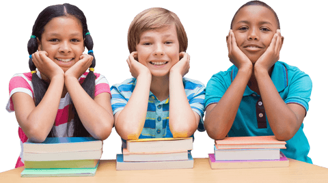 diverse group of children studying transparent background - Download Free Stock Videos Pikwizard.com