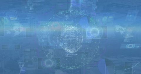 digital globe and data streaming over futuristic background - Download Free Stock Images Pikwizard.com