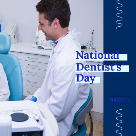 Dentist Smiling in Clinic for National Dentist's Day Celebration - Download Free Stock Templates Pikwizard.com