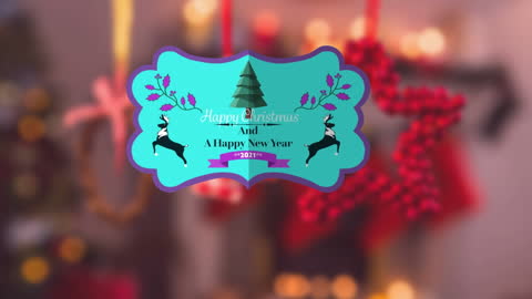 Festive Christmas and New Year Animation with Decor