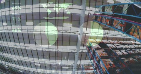 Innovative Data Processing in Modern Industrial Warehouse - Download Free Stock Images Pikwizard.com