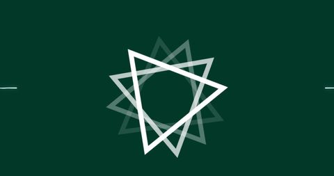 Abstract Geometric Interlocking Traingles with Digital Effect