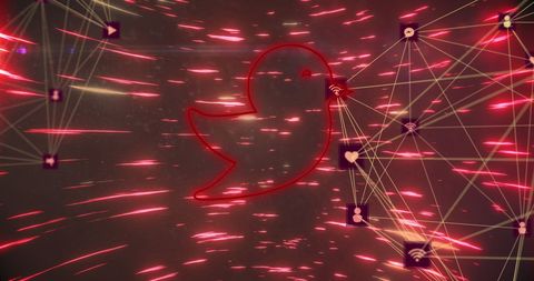Neon Bird Aura Embraces Online Connectivity and Tech Evolution - Download Free Stock Images Pikwizard.com