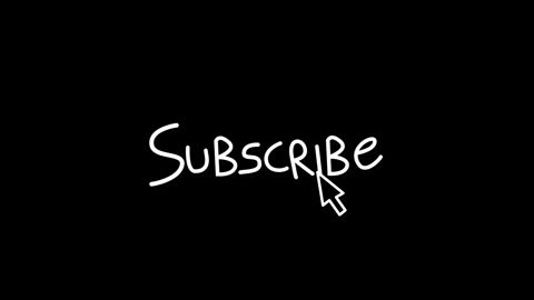 Handwritten Subscribe Text with Iconic Pointer on Black Background