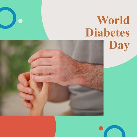 world diabetes day celebration with supporting hands - Download Free Stock Templates Pikwizard.com
