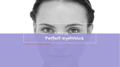 close-up of eyes highlighting perfect eyebrow tips - Download Free Stock Templates Pikwizard.com