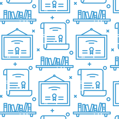 Transparent Blue Diploma Patterns Repeated on Clear Background - Download Free Stock Videos Pikwizard.com