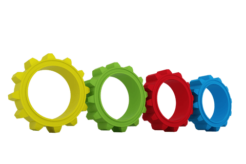 Colorful Cogs in Row on Transparent Background for Workflow Design - Download Free Stock Videos Pikwizard.com