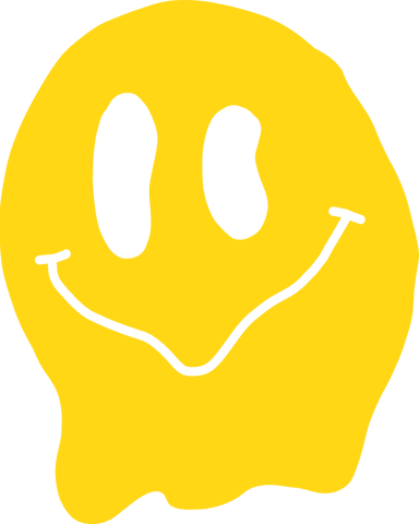 transparent yellow melting smiley blob with oval eyes minimalist design - Download Free Stock Videos Pikwizard.com