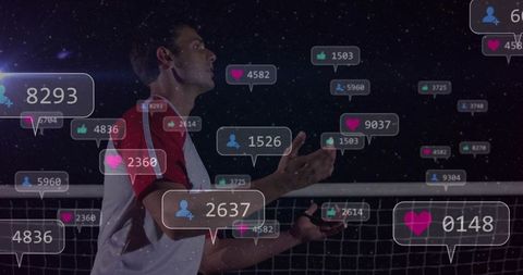 Tennis Player Dominating Digital Social Platform on Court