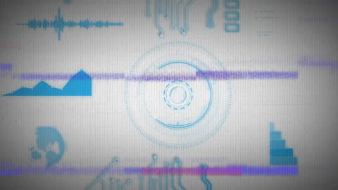 Digital Data Interface with Futuristic City Overlay