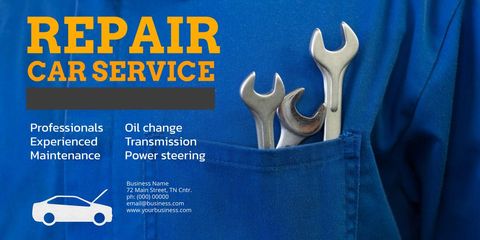 professional auto repair service promotion with mechanic tools - Download Free Stock Templates Pikwizard.com