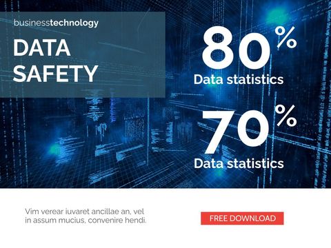 cybersecurity awareness and data safety template - Download Free Stock Templates Pikwizard.com