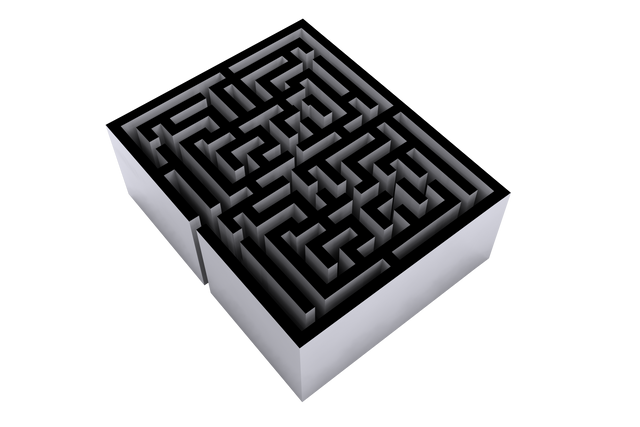 Transparent Black and White Maze Illustration for Competition Concept - Download Free Stock Videos Pikwizard.com