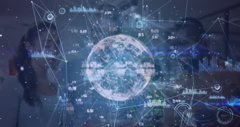 Global Networking Digital Interface with Business Team