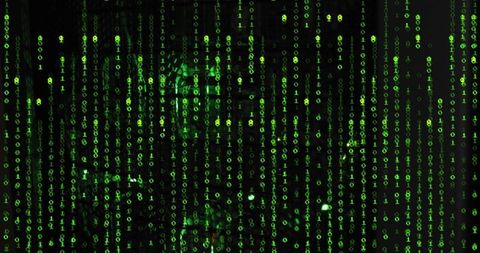 binary code streaming on black background symbolizing digital data - Download Free Stock Images Pikwizard.com