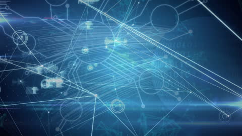 Digital Network Interface and Data Processing Visualization