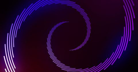 Hypnotic Spiral of Neon Purple Light Trails